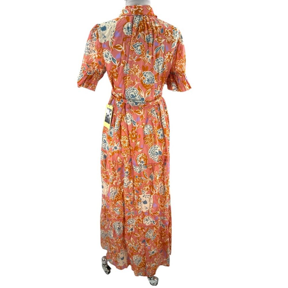 NWT Trovata Birds of paradise Martine maxi dress spiced dahlia - Picture 4 of 9